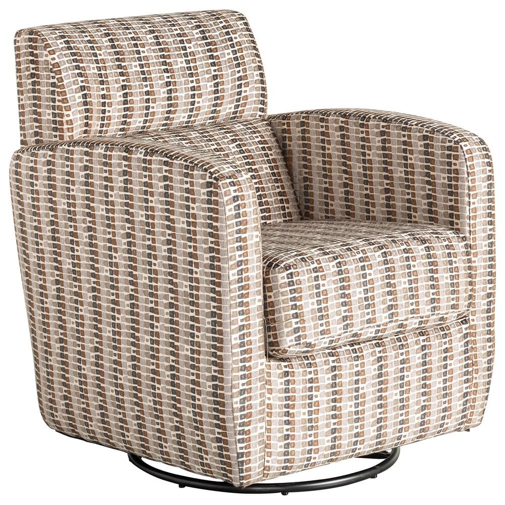 Elran Furniture Swivel Glider Barrel Chair in Bombay, , large