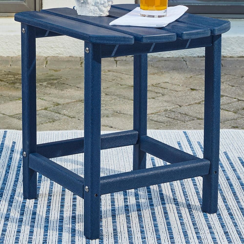 Ashley Sundown Treasure Patio End Table in Blue, , large