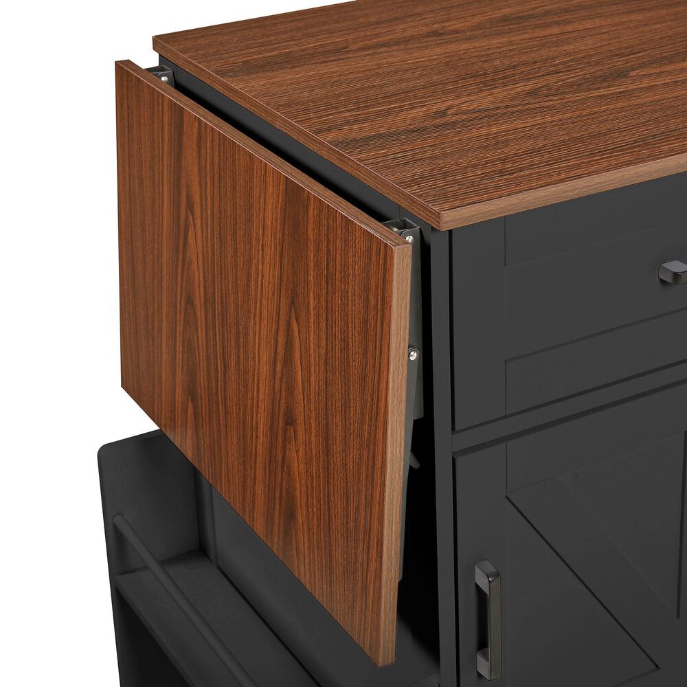 HOMLUX 39" Outdoor Kitchen Island in Black, , large