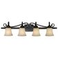 Golden Lighting Belle Meade 4-Light Bath Vanity in Rubbed Bronze, , large