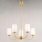 Vaxcel International Co. Ltd. Shelby 5-Light Chandelier in Natural Brass, , large