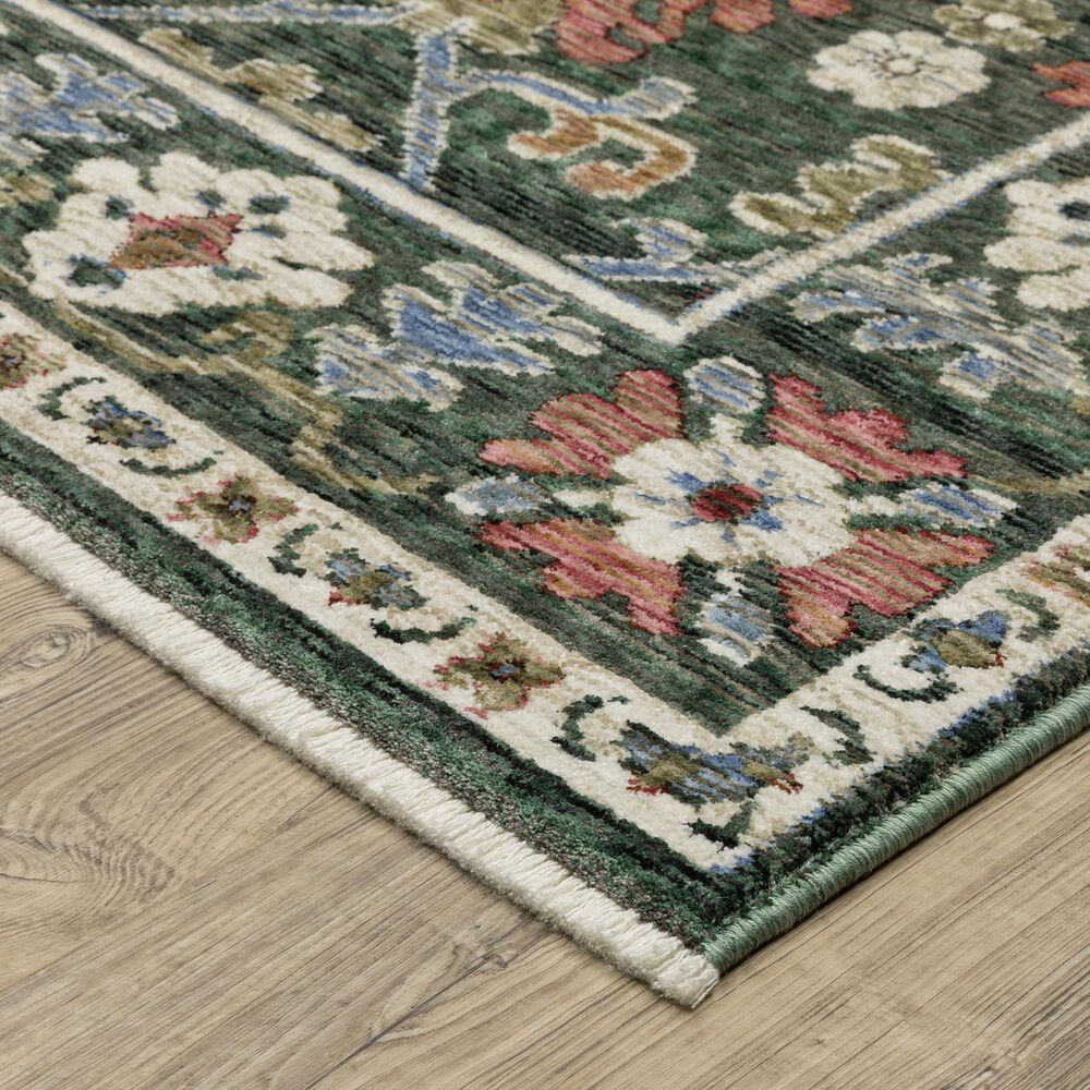 Oriental Weavers Hastings 2&#39;3&quot; x 7&#39;6&quot; Green Runner, , large