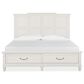 Nicolette Home Willowbrook King Storage Bed in Egg Shell White, , large