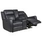 Bassett Norwood Power Reclining Loveseat in Slate, , large
