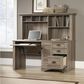 Sauder Harbor View Computer Desk with Hutch in Salt Oak, , large