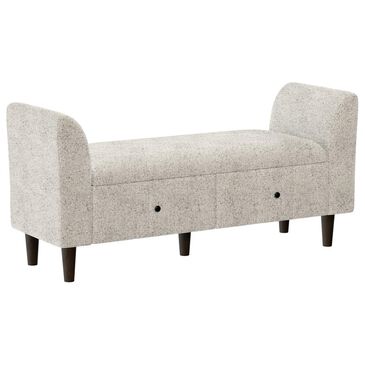 Golden Wave Furniture Emily 2-Drawer Storage Ottoman in Oatmeal, , large