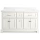 Kohler Charlemont 60" Double Bathroom Vanity in White with 3 cm White Quartz Top and Rectangular Sinks, , large