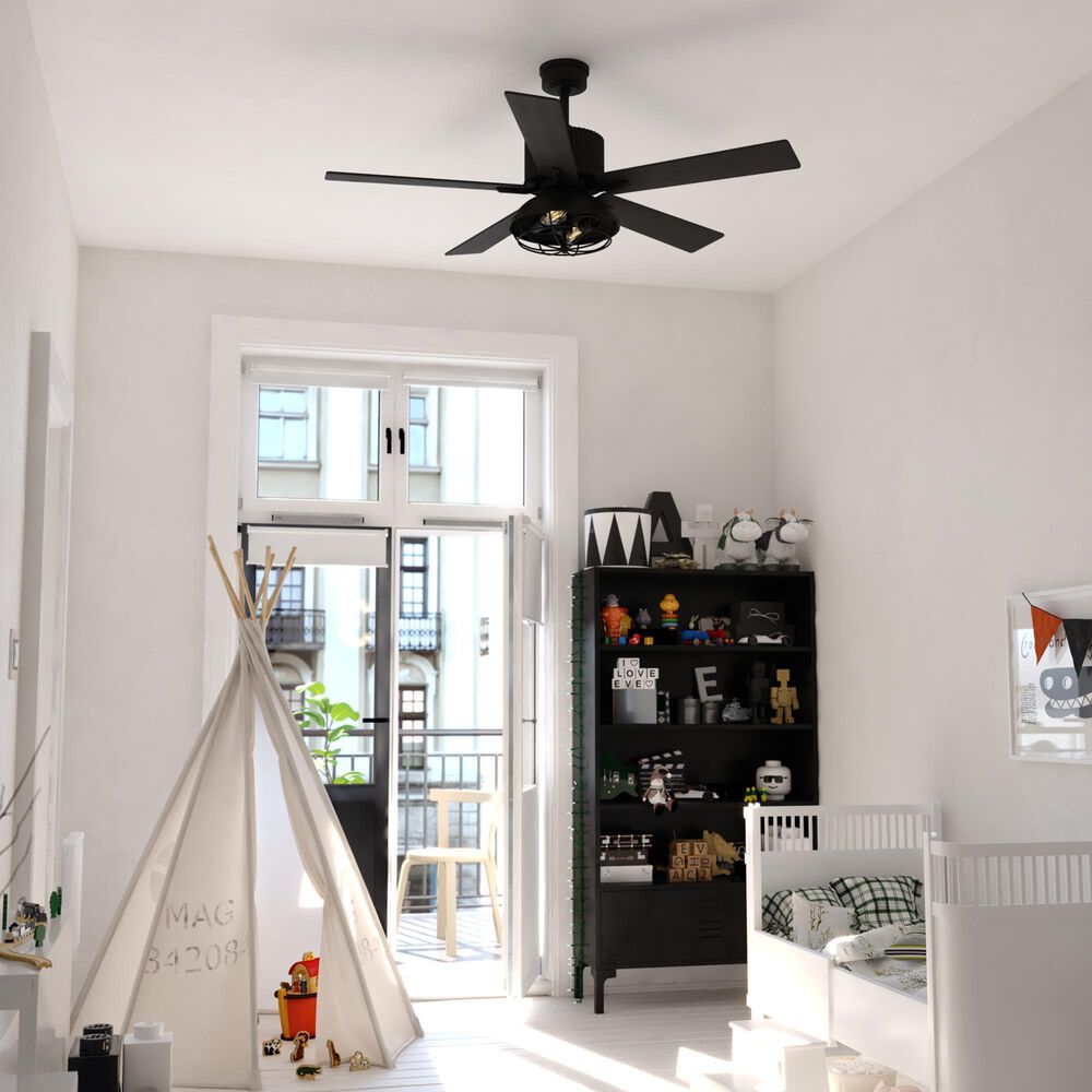 Vaxcel Elkhart 52" LED Ceiling Fan in Black, , large