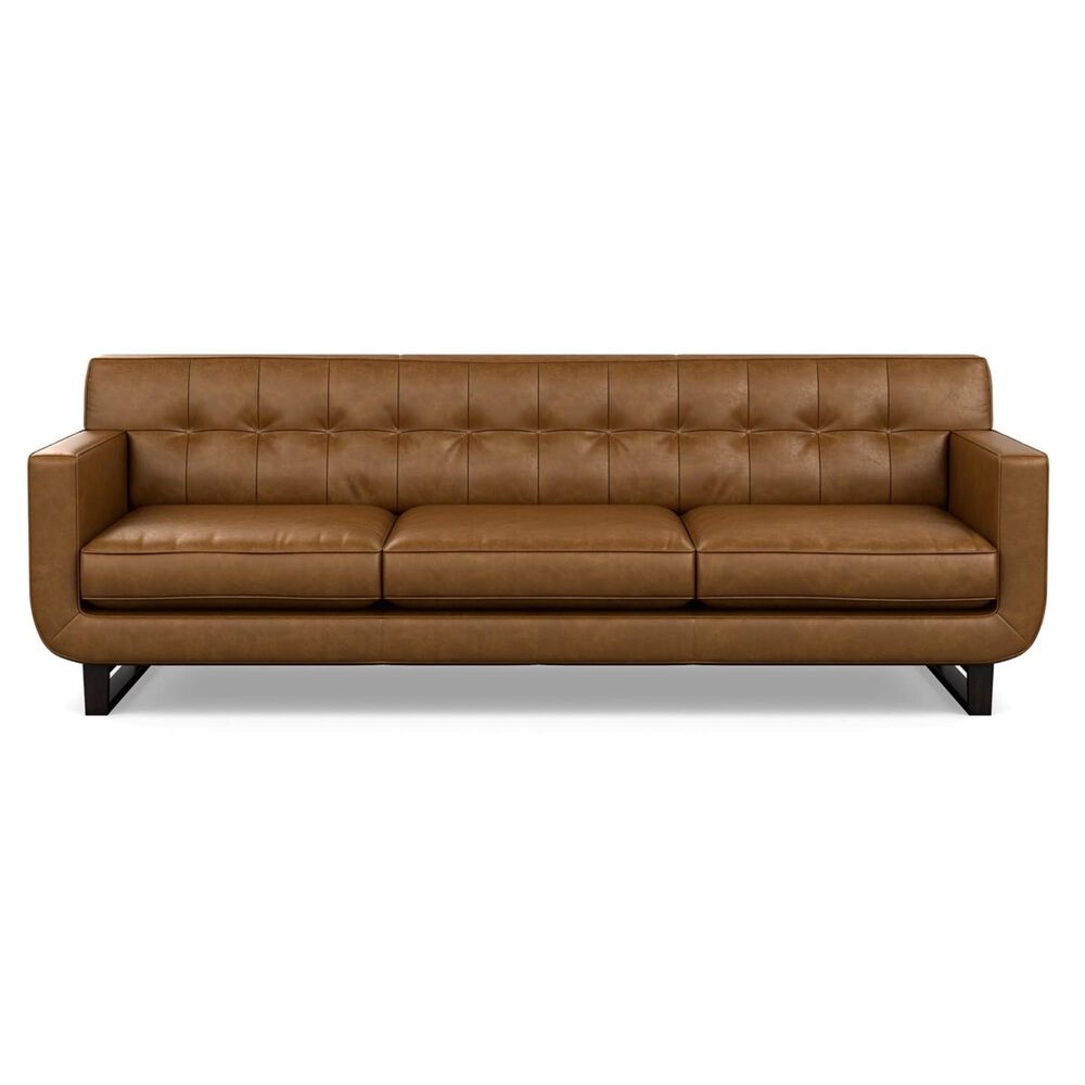 Interlochen Leather Sofa in Camel, , large