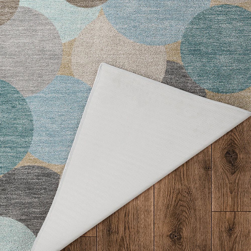 Dalyn Rug Company Kenner Turquoise 6'6" x 9'6" Indoor/Outdoor Area Rug, , large