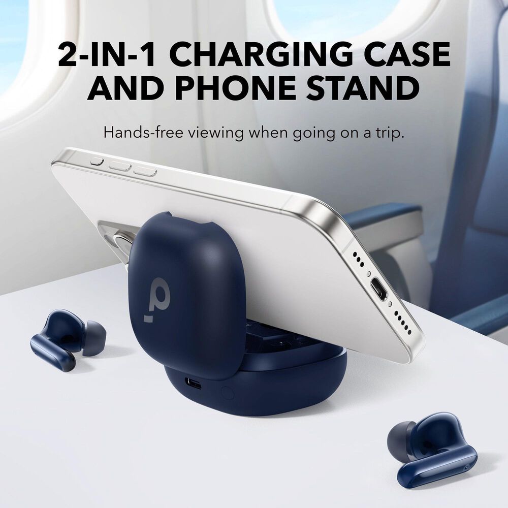 Anker P40i Smart ANC True-Wireless Earbuds in Navy Blue, , large