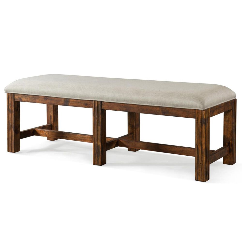 Trisha Yearwood Home Collection Carroll Bench in Coffee, , large