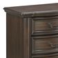 Mayberry Hill Brunswick Queen Panel Bed with Two Nightstands in Mahogany, , large