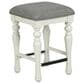 Steve Silver Jackson Sofa Bar with 3 Stool in White and Oak, , large