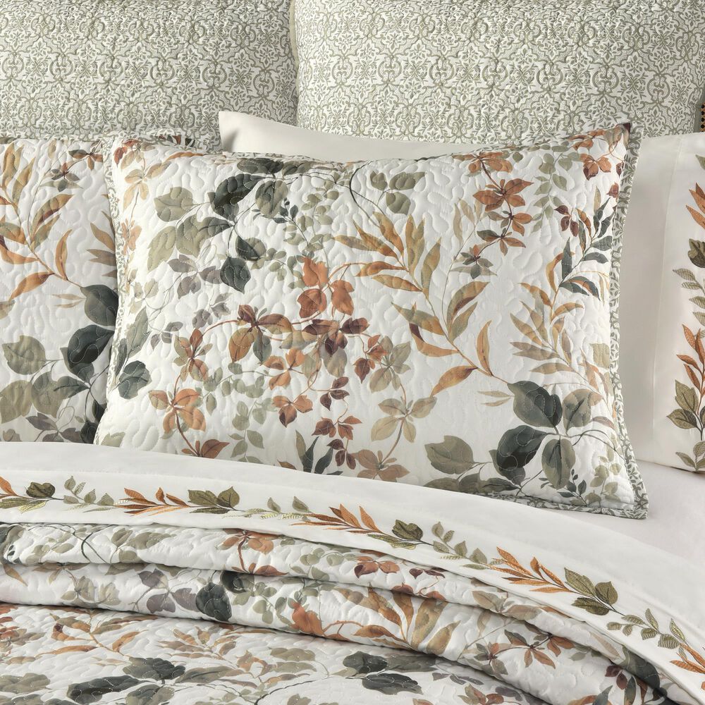 J. Queen New York Evergreen 3-Piece Full/Queen Quilt Set in Sage, , large