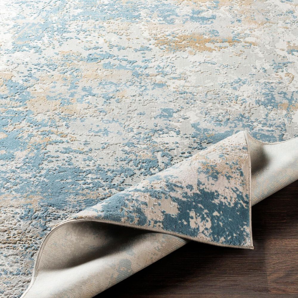 Surya Aisha 10&#39; x 14&#39; Light Blue, Mustard, Light Gray and Off-White Area Rug, , large