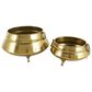 Maple and Jade Hammered Pot Indoor/Outdoor Planter in Gold (Set of 2), , large