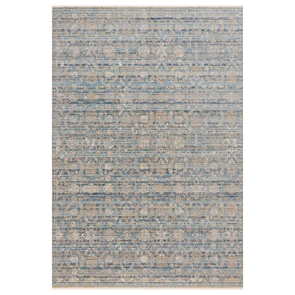 Loloi Claire CLE-03 3"7" x 5"1" Ocean and Gold Area Rug, , large