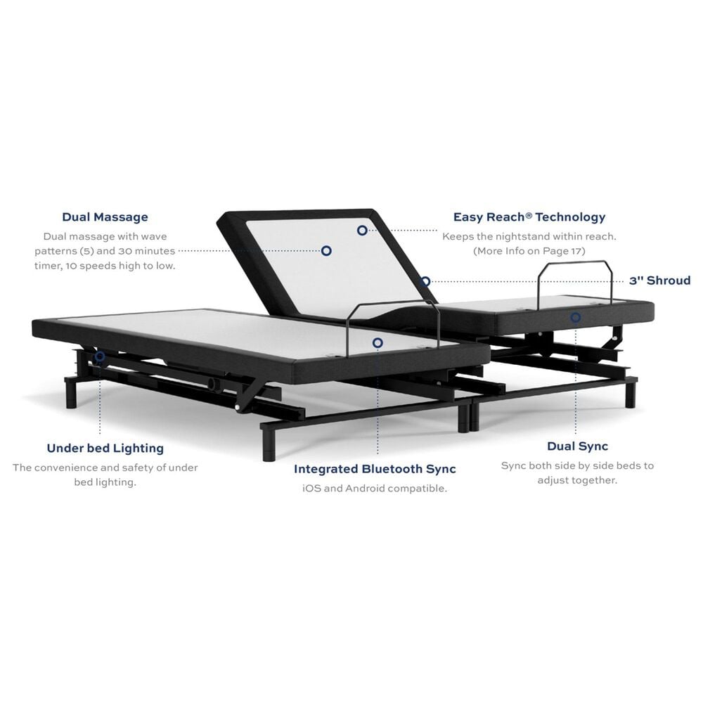 Southerland InMotion 3000 Split King Adjustable Base, , large