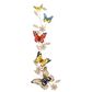 Maple and Jade 45" x 7" Eclectic Butterfly Wall Decor in Green, Blue, Red, Yellow, Brown and Black, , large