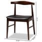 Baxton Studio Eira Side Chair in Dark Walnut (Set of 2), , large