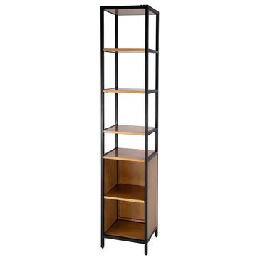 Butler Hans 17" Width 6-Shelf Bookcase in Natural and Black, , large