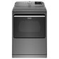 Maytag 5.3 Cu. Ft. Top Load Washer and 7.4 Cu. Ft. Electric Dryer Laundry Pair in Metallic Slate, , large