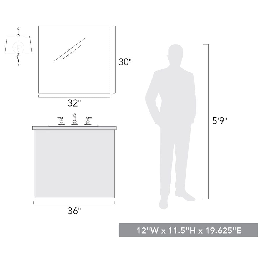 Golden Lighting Ryleigh 1-Light Articulating Wall Sconce in Matte Black, , large
