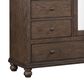 Riva Ridge Oxford 4-Drawer Chiffarobe with Clothing Rod in Cocoa, , large