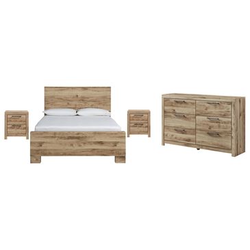 Signature Design by Ashley Hyanna 4-Piece King Bedroom Set in Golden Rustic, , large