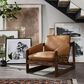 Four Hands Dustin Leather Accent Chair in Palermo Cognac, , large