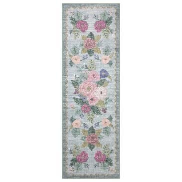 Rifle Paper Co. x Loloi Rosa Antique Rose 2"6" x 7"6" Sky Runner, , large