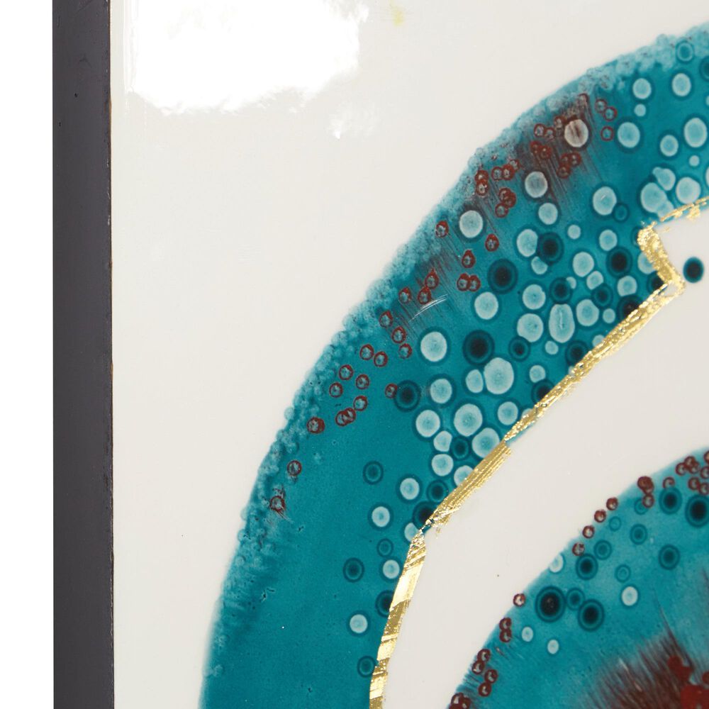 Maple and Jade 24&quot; x 24&quot; Wall Decor in Blue, White and Brown, , large