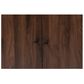 Baxton Studio Rossin 2-Door Entryway Shoe Storage Cabinet with Open Bottom Shelf in Walnut, , large