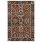 Dalyn Rug Company Silk Road Paprika, Chocolate, Ivory, Gold, Copper, Blue, Teal and Mocha 3" x 5" Area Rug, , large
