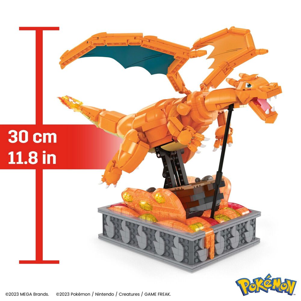 Mattel Mega Pokemon Charizard Building Set with Motion in Multicolor, , large
