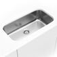 MS International Undermount Single Bowl Kitchen Sink in Brushed Satin, , large