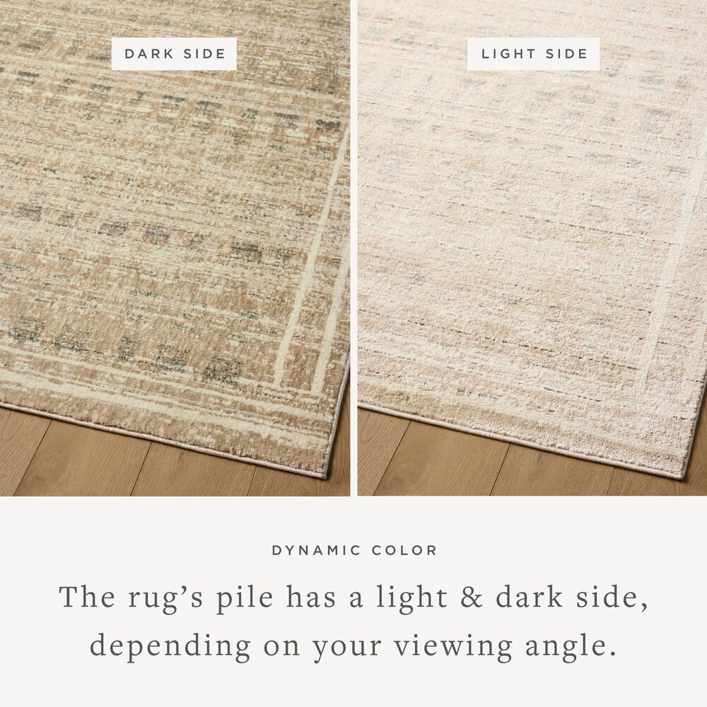 Loloi Bleecker Khaki and Natural 4&#39; x 6&#39; Area Rug, , large