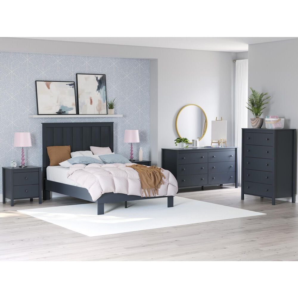 Ashley Simmenfort 6-Drawer Dresser in Navy Blue, , large