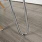 Walker Edison Hairpin 42" Writing Desk in Chrome and White, , large