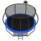HOMLUX 14" Outdoor Trampoline in Blue, , large