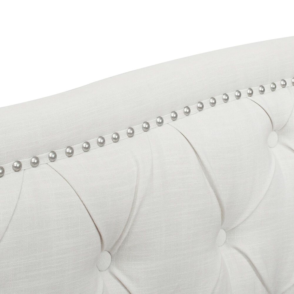 Jennifer Taylor Home Marcella King Upholstered Bed in Antique White