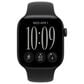 Apple Watch Series 12 (GPS + Cellular) 42mm Black Aluminum Case with Black Sport Band - M/L and 2-Year AppleCare+, , large