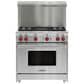 Wolf 36" Professional Gas Range with 4 Burners with Charbroiler, , large