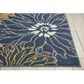 Nourison Passion PSN17 6"7" x 9"6" Blue Area Rug, , large