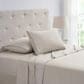 Trade Linker 3-Piece Twin Waffle Hem Sheet Set in Taupe, , large