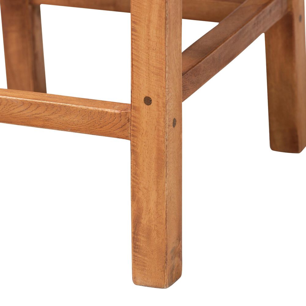 Baxton Studio Moscow Counter Stool in Natural Brown and Walnut Brown, , large