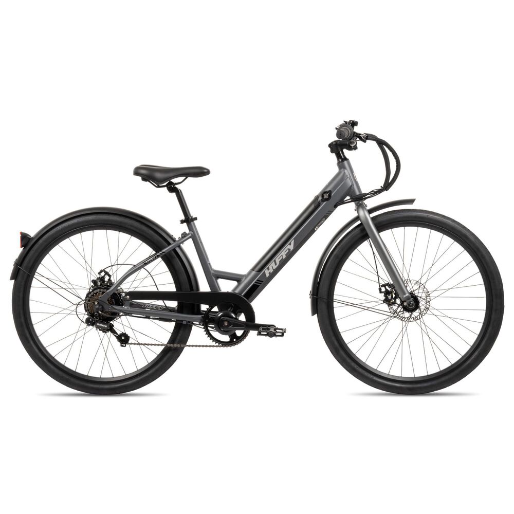 Huffy Vienna 27.5" Step-Through E-Bike with 350W Motor in Charcoal, , large