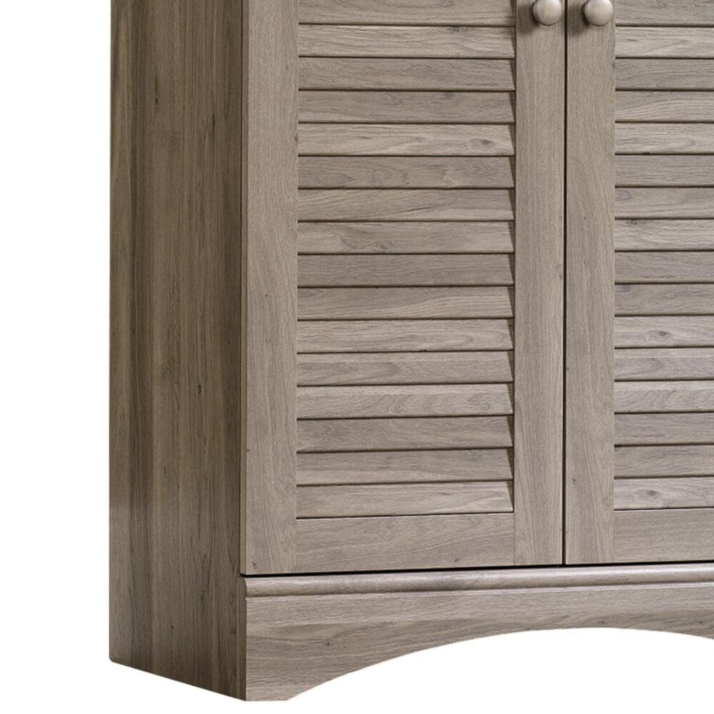 Sauder Harbor View Storage Cabinet in Salt Oak Finish, , large