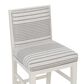 Linon Home Decor Regina Counter Stool with Light Grey Cushion in White (Set of 2), , large